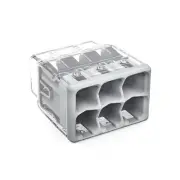 2773-406 | WAGO Wall-Nuts® PUSHWIRE® Splicing Connector | 6-Conductor | 50 PK