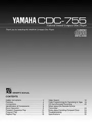 Yamaha CDC-755 CD Player Owners Manual