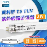 在飛比找momo購物網優惠-【Philips 飛利浦】2支 TUV 8W G8 UVC 