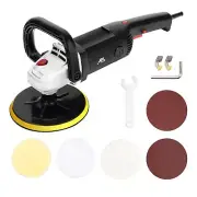 APLMAN Buffer Polisher, 7 Inch Buffer Polisher for Car with 5 Polishing Pads,6 V