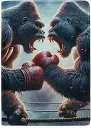 [GAIREG] Passport Case Passport Case for Women, Animal Boxing Match