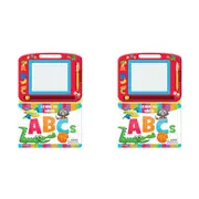 2x Learning To Write ABC's Learning Series Kids Magnetic Drawing Pad w/ Book 3+