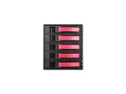 iStarUSA BPU-350HD-RED 3 x 5.25" to 5 x 3.5" 2.5" 12Gb/s HDD SSD Hot-swap Rack