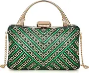 [Elsblossion] Clutch Purses for Women, Formal Evening Bag, Sparkly Rhinestone Purse for Party, Prom, Wedding