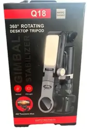 Tripod- Q18 Gimbal Stabilizer 360° Rotating Desktop Tripod