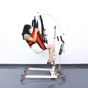 HNYG Hoyer Lift Sling Medical Patient Lift Slings with Commode Cutout Four Po...