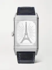[Jaeger-LeCoultre] Jaeger-LeCoultre - Reverso Classic Paris Limited Edition Hand-wound 45.6mm Stainless Steel, Canvas And Leather Watch - Silver - One size One size Silver