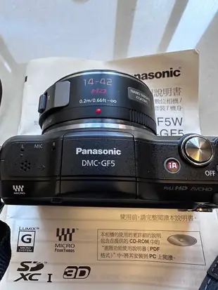 Panasonic DMC-GF5 類單眼數位相機 黑色 二手