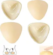 [ATSGJLZN] Adhesive Bra Push Up, 2 Pieces Monoka Push Up Pads, Self-Adhesive Bra 2-in-1 Push Pads, Adhesive Bra, Reusable & Washable Nippli Pads, Skin-Coloured, L