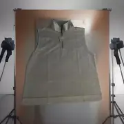 Hickey Freeman 1/4 Zip Golf Vest XL Med Grey