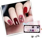 FOMIYES Manicure Set 3 Boxes Unique Natural Shell Nail Sequins Easy DIY Nail Art Accessories
