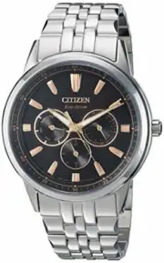 Citizen BU2070-55E Men's Corso Eco-Drive 44mm Black Dial Day-Date Watch