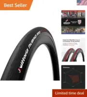 Vittoria Rubino Pro Graphene 700x23c Road Bike Tire - Ultra Durable, 150 TPI