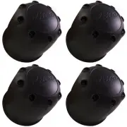 ULTRA WHEELS FLAT BLACK CUSTOM WHEEL CENTER CAP CAPS # 89-8125 / 89-8125B (4)