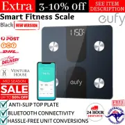 eufy The Full-Body Smart Scale 28cm Au Stock Fit Track Fitness Weight Scale Blac