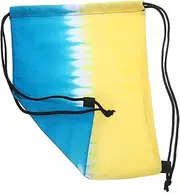 Abaodam Gradient Tie Dye Drawstring Backpack Large Capacity Bag for Sports Hiking Gym Travel Unisex Drawstring Pouch for Adults for Books Clothes and More