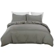 Grey Soft Quilt Doona Cover Set 5 Size