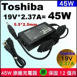 Toshiba 充電器 原廠 45W 東芝 變壓器 電源 19V 2.37A Portege R30-C Z830 Z835 Z930 Z935 W100 W105 PA3822U ADP-45SDA PA1450-81 U945