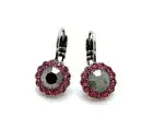 Mariana Earrings Sassy Fuchsia & Jet Hematite Swarovski Crystals Inspiration ...