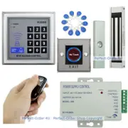 125KHz RFID Card+Password Door Access Control+Magnetic Lock+ Touchless Door Exit