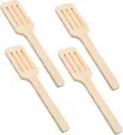 Abaodam 4Pcs Mini Wooden Spatula Realistic Pretend Play Kitchen Utensils for Engaging Montessori for Boys Enhance Skills Imagination Kitchen Activities
