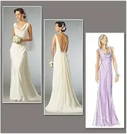 [VOGUE PATTERNS] V2965 Misses' Dress, Size AX (4-6-8)