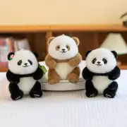 15cm tall plush panda pendant, backpack pendant, key chain pendant