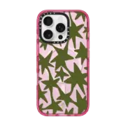 iPhone 16 Pro Impact Case MagSafe Compatible Green Stars