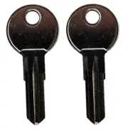 (2) Rocky Mount Roof Rack Replacement Keys Pre-Cut to Key Codes E001-E200