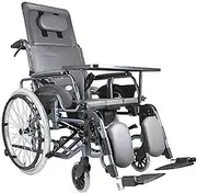 Rolling Walkers Lightweight Wheelchair Table Elderly Handicapped Users Honeycomb Cushion Wheel Chair Mobility Device Caretaker Convenience Self-Propelled Wheelchair
