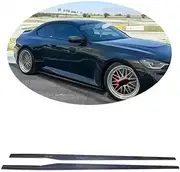 Side Skirts 2PCS Real Carbon Fiber Side Skirts Panel Extension Splitter Body Kit Add-On Lip Compatible for BMW G87 M2 Coupe All Models R44 2023-2024