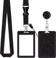 Badge Reels Retractable with Carabiner Reel Clip, ID Name Tag Work Badge Holder