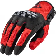 Acerbis Ramsey My Vented Motorcycle Gloves, red, Size L for Men