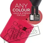 CND SHELLAC UV - 7.3ml - Any 1 Colour + Base + XPRESS5 Top + FREE Remover Wraps