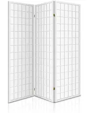 [Artiss] 3 Panel Room Divider Screen 131x179cm in White