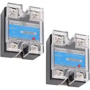 2PCS Solid State Relay SSR-25DD DC to DC Input 3-32VDC Output 5-200VDC 25A Singl