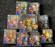 The Super Mario Bros Movie Toys COMPLETE SET NEW 2023 Mario Luigi Peach Bowser