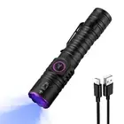 UV Flashlight 365nm, Black Light Flashlight LED, USB Rechargeable UV Light, B...