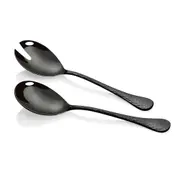 2pc Stanley Rogers Bolero Salad Servers Spoon/Fork Set Stainless Steel Onyx