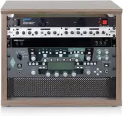 Gator Frameworks Elite Furniture Series 8U Wood Desktop Studio Rack; Gray