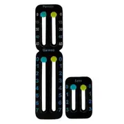 Portable Tennis Racket Scoreboard,Easy to Assemble Small Scoreboard for Keeping Score of Points,Games,Lightweight Mini Scoreboard Color Black
