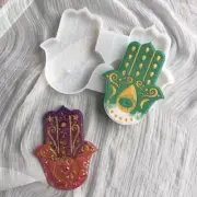2Pcs/Set Hand of Fatima Incense Sticks Base Silicone Mold DIY Home Holder Mo*h*