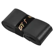 3Pcs Racket Overgrip PU Grip Tape Non-Slip for Tennis Badminton, Black
