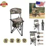 Durable 275 lb. Capacity Folding Tripod Stool - Ideal for Camping & Fishing