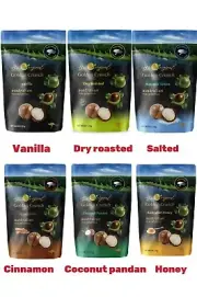 NEW Macadamia Happy Nut Vanilla/Salted/Cinnamon/Coconut/Honey 225g Mix 6 flavors