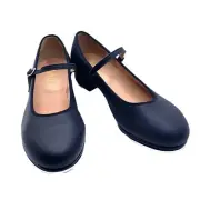 Girls Bloch Tap-On Black Mary Jane Tap Shoes Bloch 4 Child 1 Dance Recital
