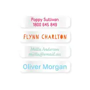 Name Labels - Clear Small