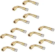 iplusmile Sets Degree Angled Valve Stem Extenders for Motorcycle Bike Tire Pump Adapter Stem Extension Strong Metal Cap Pcs