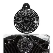 110 dB Cut Black Horn Cover Fit For Harley Big Twin 1991-2020 Sportster 2007-up