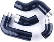 Car Pressure Lines & Hoses Silicone Turbo Boost Hose Kit Intercooler fit for VW fit for Golf GTI MK5 fit for Audi A3 8P 2.0TFSI Turbo Hose Pipe(Black)